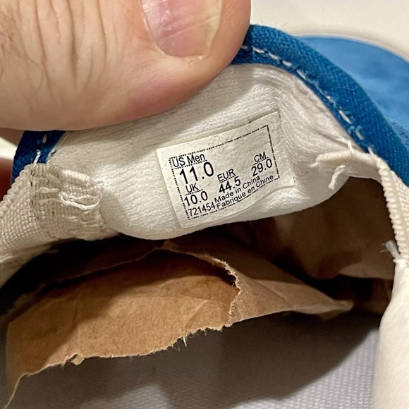 Size 11 - VANS Classic Slip-blue - Picture 5 of 13